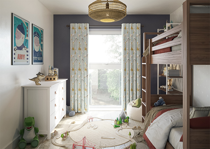 Wild Thing, Powder Blue - Made to Measure Curtains - Image 14